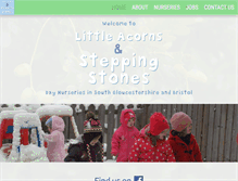 Tablet Screenshot of littleacornsnurseries.com